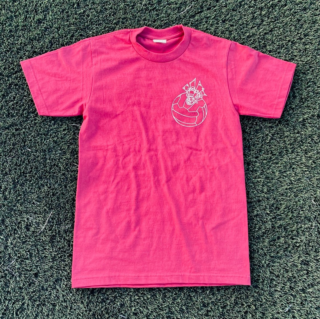 Image of WALLOP TEE (SAND & CARDINAL)