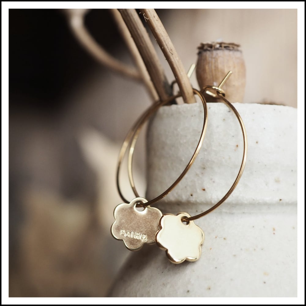 Image of Foraged Flower hoops