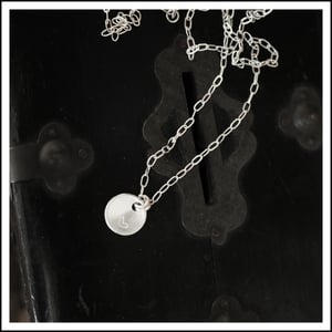 Image of Heart Disk necklace
