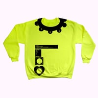 Image 1 of Hi Viz Yellow Choker sweatshirt