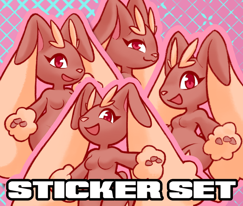 Chibi Lop Sticker Set - Vinyl Stickers