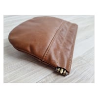 Image 3 of Cognac Flat Leather Pouch