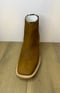Image of Men Leather Square Botin In Honey