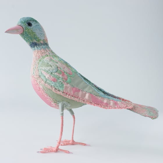 Image of Pink Green Bird