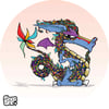 Blue Fire Quetzalcoatl