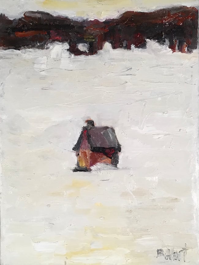 “Fishing Hut Taking a Stand “  From Ice Hut Collection 