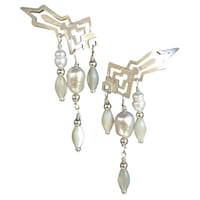 Image 3 of AZTECAH Earring Grande - Pearl Rain