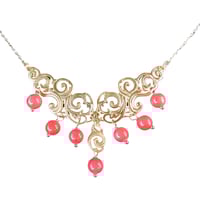 Image 2 of NUAGES BAROQUE Collier - Corail