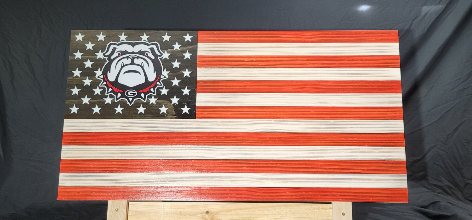 University of Georgia National Championship 2021 Wood Sign, Atlanta Br –  Great American Flag Company