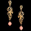 NUAGES BAROQUE Big Earring with Coral Beads