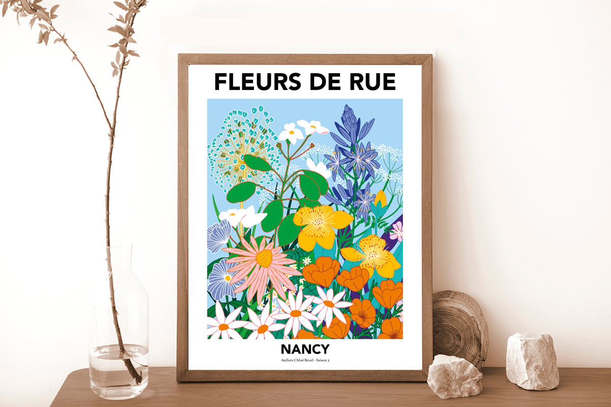 Affiche fleurs de rue 3