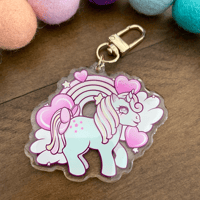Starflower Pony Keychain
