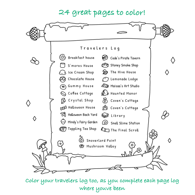 Little Land of Mushrooms - Coloring Book