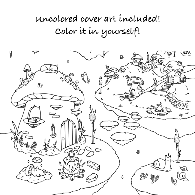 Little Land of Mushrooms - Coloring Book