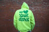 We Love Your Junk Hooded Sweatshirt - Safety Yellow/Green