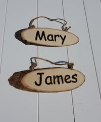 Wood-burned Unique Name Hanging Placard