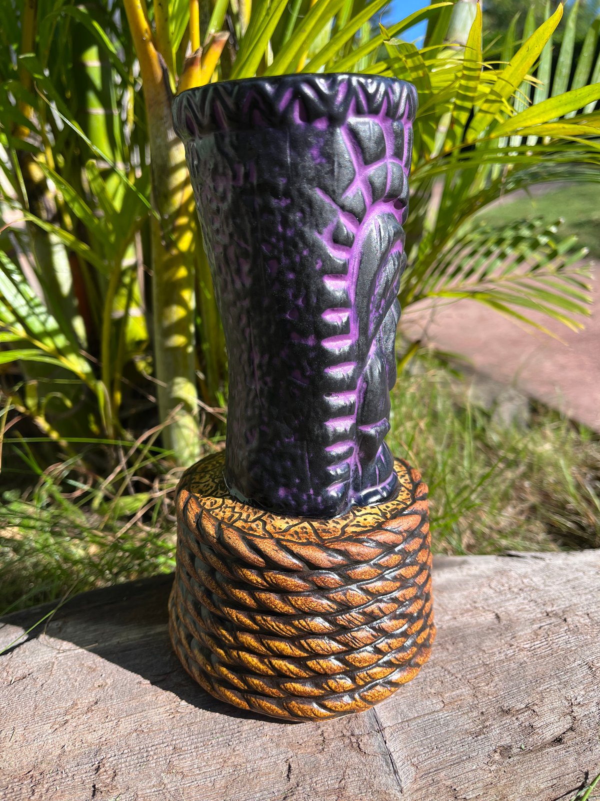 Image of Nauti-Ku Purple Satin Tiki Mug
