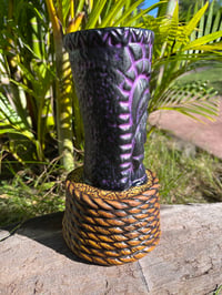 Image 4 of Nauti-Ku Purple Satin Tiki Mug