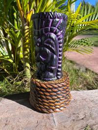 Image 2 of Nauti-Ku Purple Satin Tiki Mug