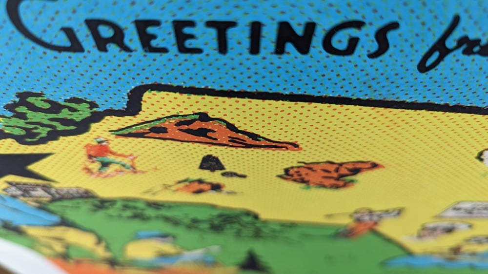 ** Artist Proofs ** Wilco "Postcard from Greensboro" poster, Greensboro, NC, April 29, 2023
