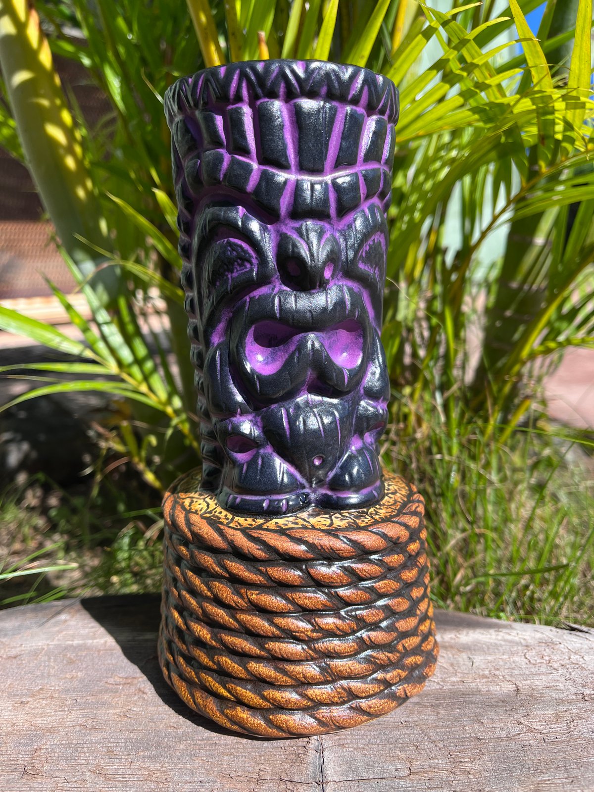 Image of Nauti-Ku Purple Satin Tiki Mug
