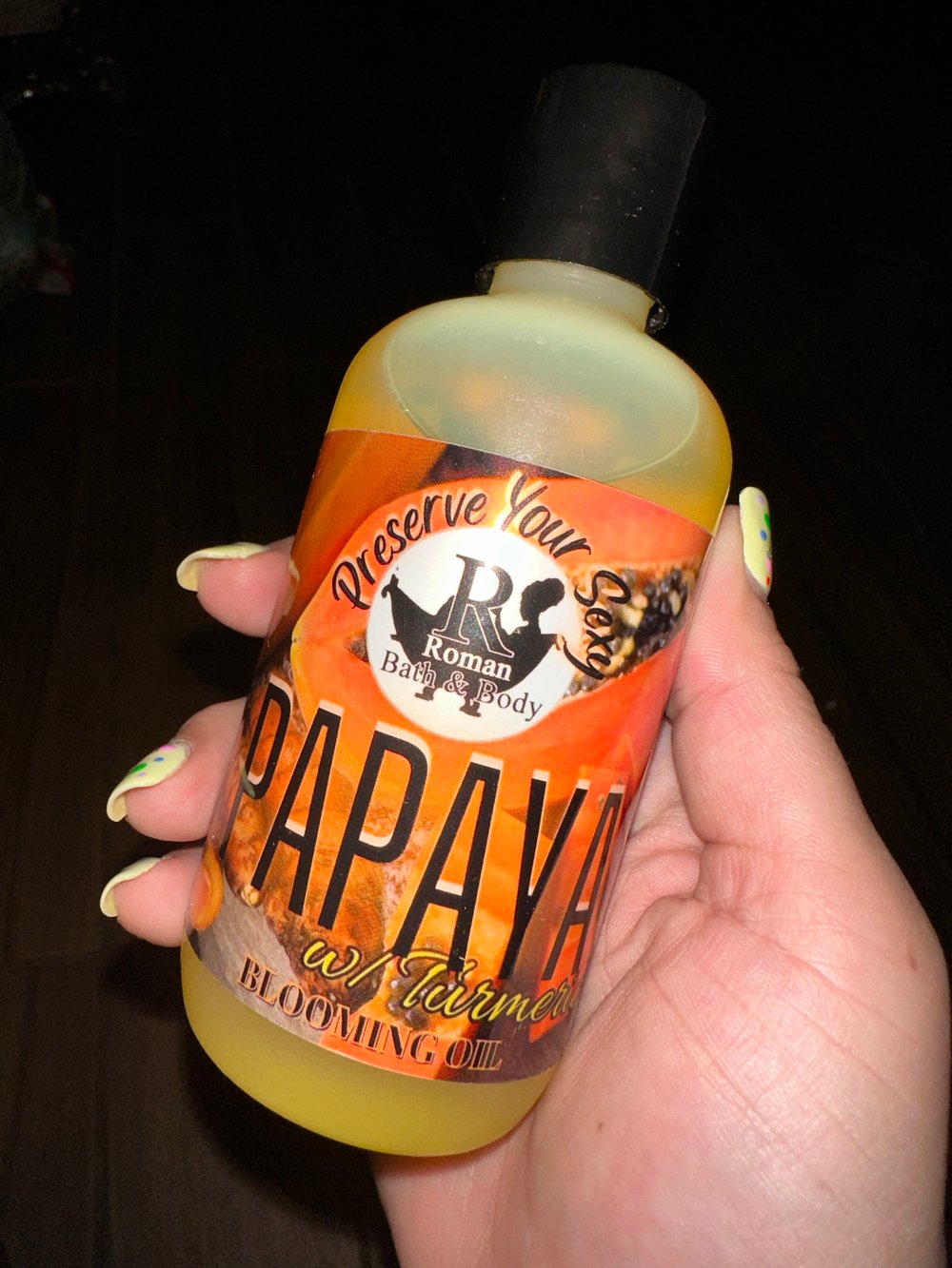 Papaya w/ Turmeric Blooming Body Oil  6oz.