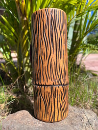 Image 3 of Porthole To Paradise Tiki Mug - Tall Woodgrain