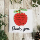 Image 2 of Thank you card (apple)