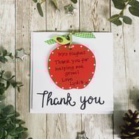 Image 2 of Thank you card (apple)