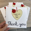 Image 2 of Thank you card (heart)