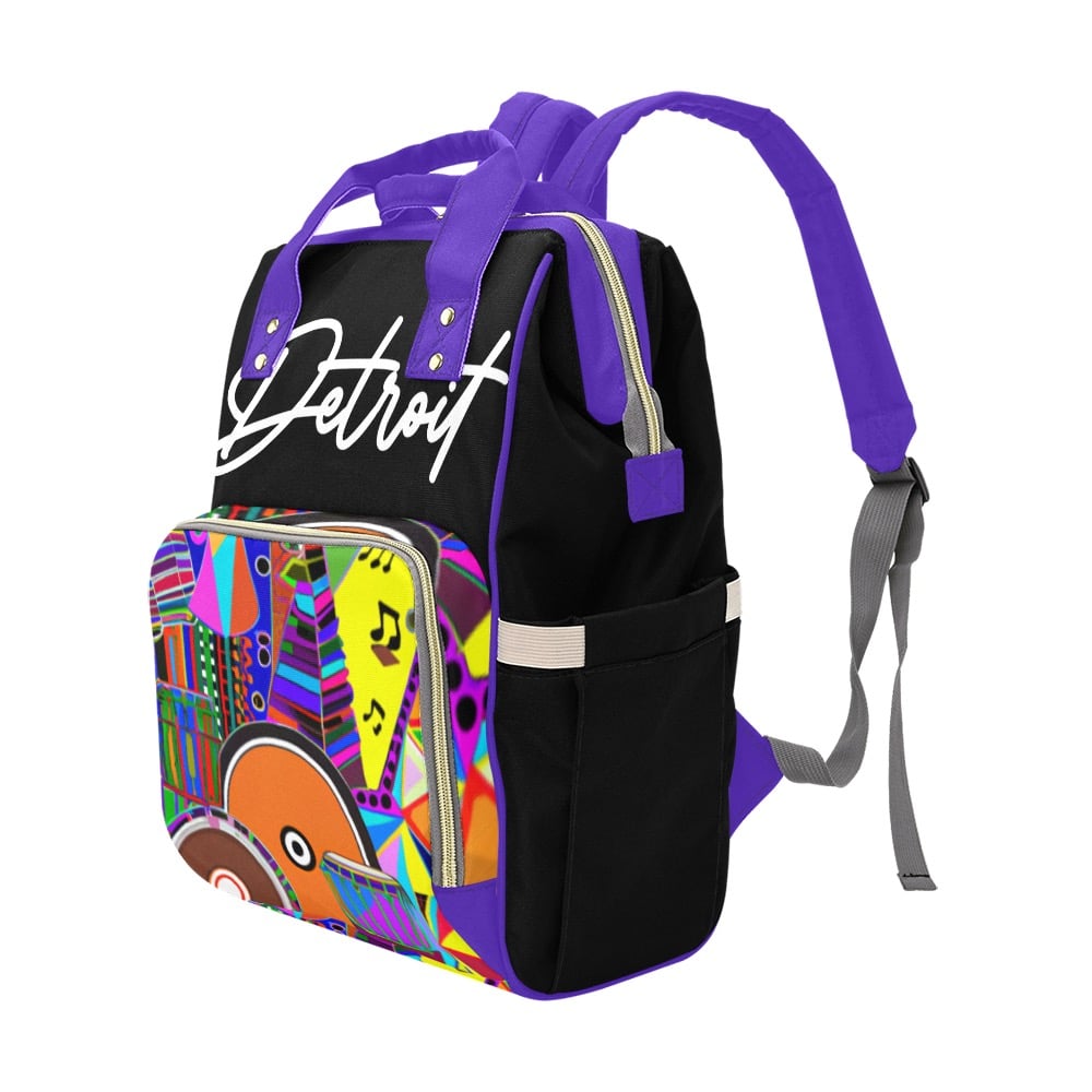 Image of Africa Print Backpack 4