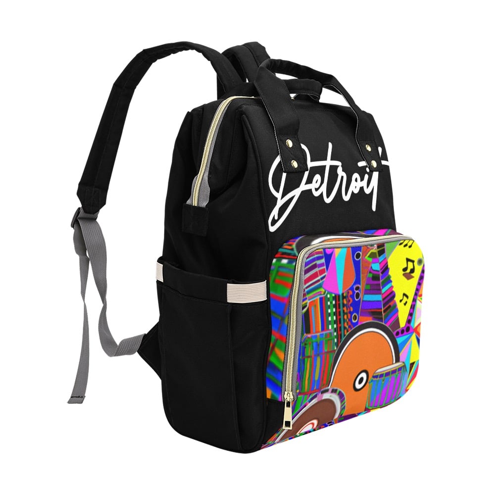 Image of Africa Print Backpack 4