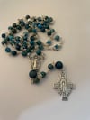 Our Lady of the Miracle Rosary in Sterling Silver