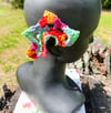 Rainbow Burst Crocheted Ear Cuffs