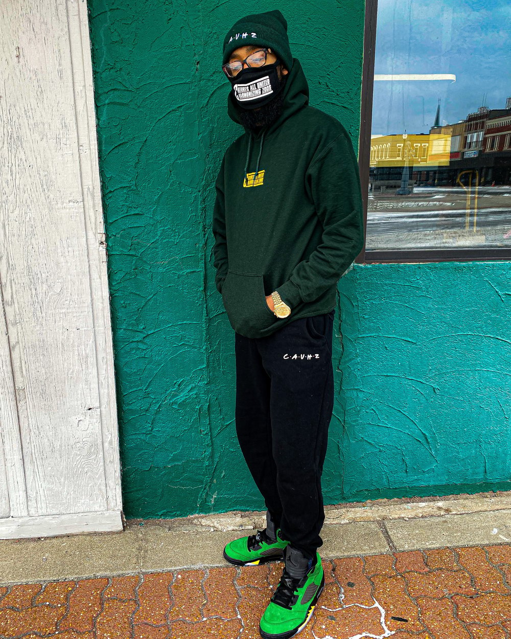 Cauhz™️ Global Hoodie Forest Green 
