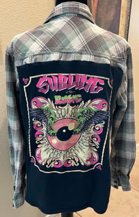 Vintage Green/Gray Flannel Shirt Sublime