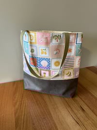 Image 1 of Fabric Tote Bag- Summer Vibes