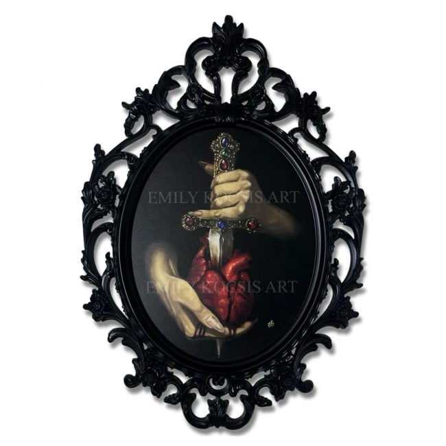 XL 33” FRAMED DAGGER PRINT // LOCAL PICKUP ONLY. 