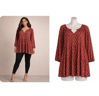 Image 1 of New 2X Wonderly Top #765*15