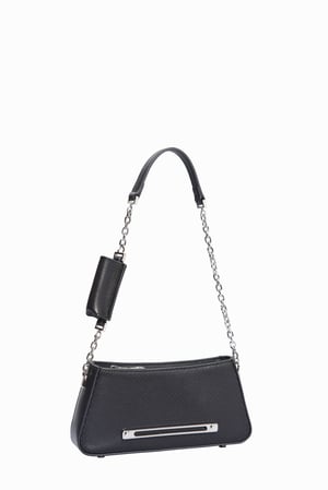 PLACEBO LIPS POCKET SHOULDER BAG (BLACK)
