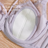Image 5 of B C Small Chest Size Women Bra Thin Cup Mold Soft Cotton Brassiere Hollow Out Lace Underwear Sexy La
