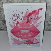 Image 3 of BUBBLEGUM LIPS FASHION PRINT 