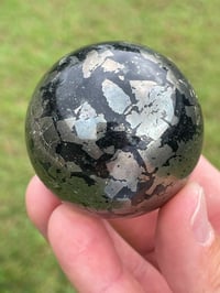 Image 10 of Pyrite In Magnetite Sphere #1607