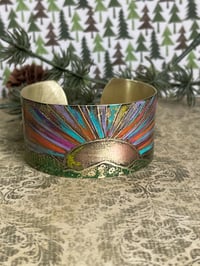 Image 7 of Brass Etched Cuff