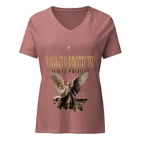 Image 15 of Women’s relaxed DIVINELY PROTECTED v-neck t-shirt