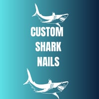 CUSTOM SHARK NAILS 