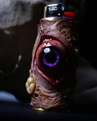 Image 16 of  Bic lighter sleeve, original sculpt, functional art, Glow in the dark, flash reflective OOAK 