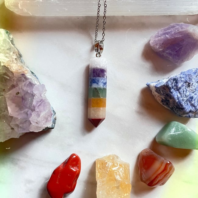 Chakra Stone Pendulum 
