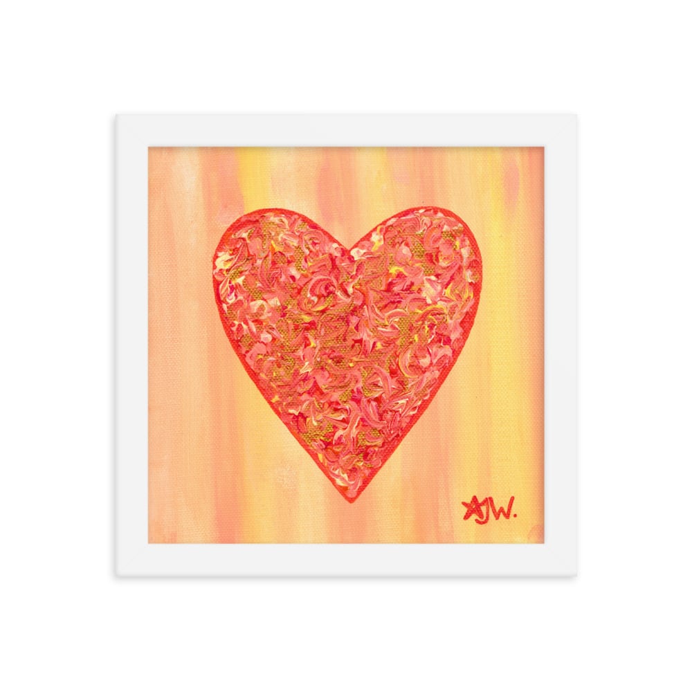 Image of 'All Heart' Framed poster