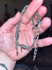 Image 2 of “Barbed Wire” Choker (leather)